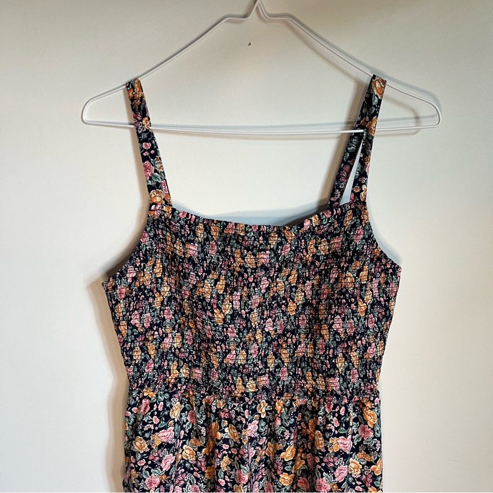 Old Navy Maxi Cami Flower Maxi Dress Medium